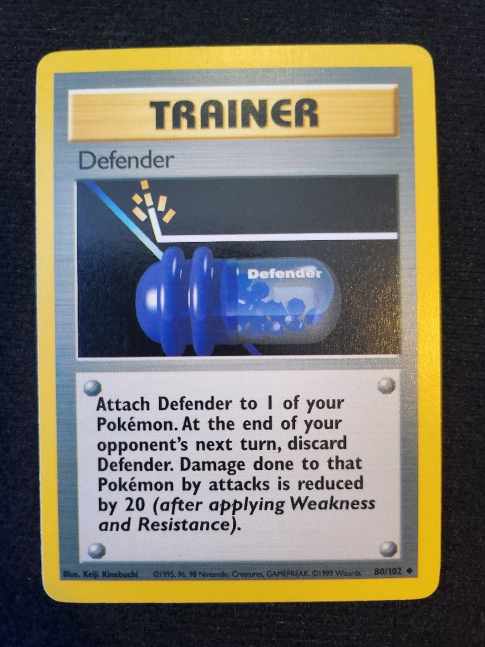 Defender Trainer (080/102) - Original Pokémon Trading Card Game - Base (1999)